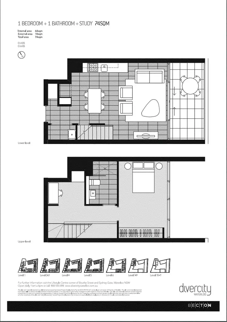 Floorplan of Homely apartment listing, 43/830 Bourke Street, Waterloo NSW 2017