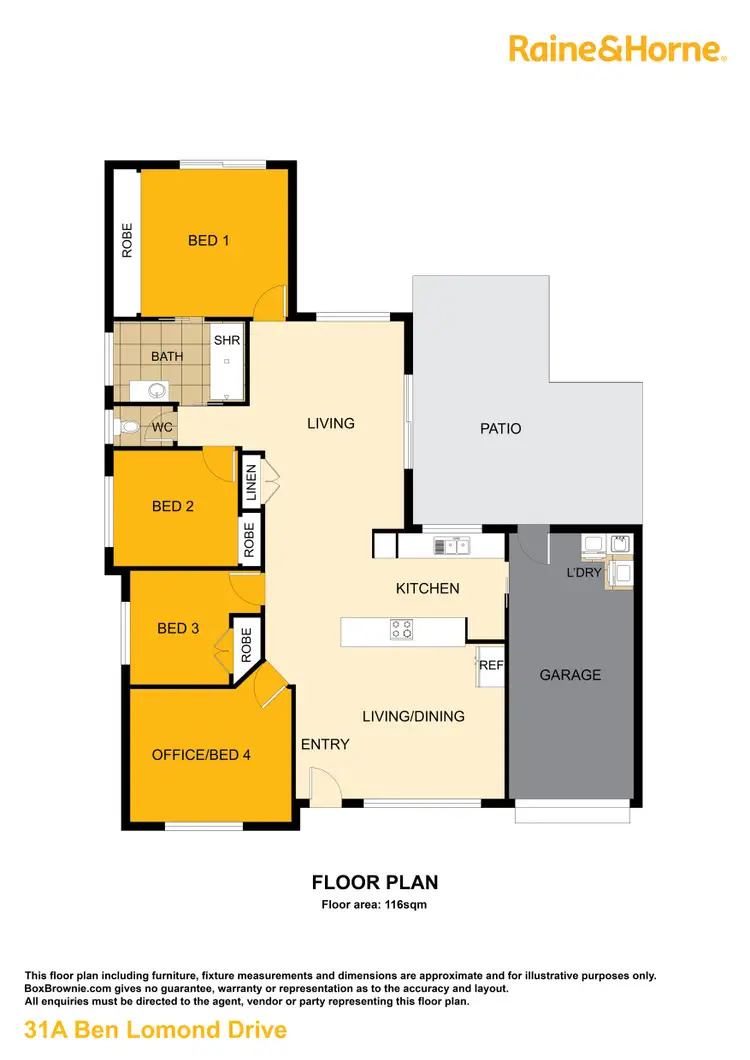 Floorplan of Homely house listing, 31A Ben Lomond Drive, Highland Park QLD 4211