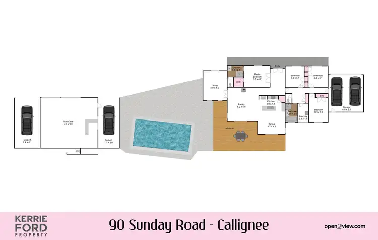 Floorplan of Homely rural property listing, 90 Sunday Road, Callignee VIC 3844