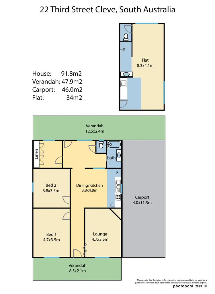 Floorplan of Homely house listing, 22 Third Street, Cleve SA 5640