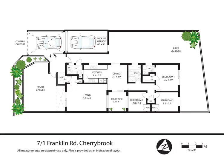 Floorplan of Homely townhouse listing, 7/1 Franklin Road, Cherrybrook NSW 2126