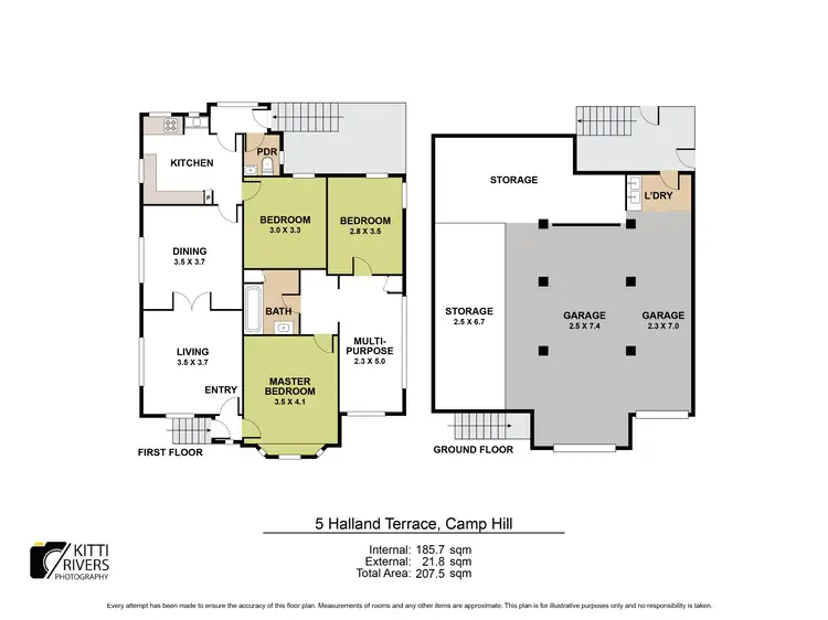 Floorplan of Homely house listing, 5 Halland Terrace, Camp Hill QLD 4152