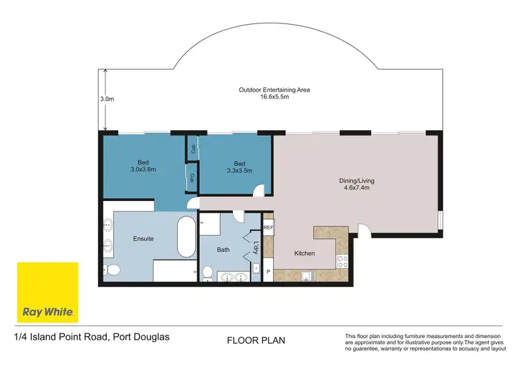Floorplan of Homely apartment listing, 1/4 Island Point Road, Port Douglas QLD 4877