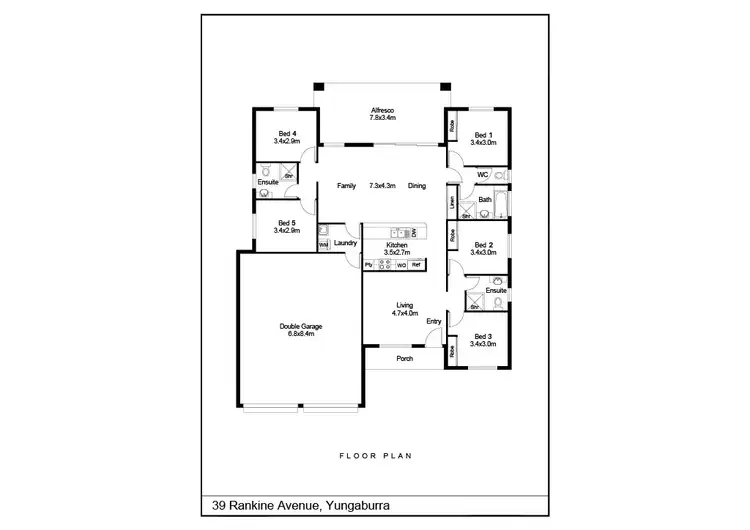 Floorplan of Homely house listing, 39 Rankine Avenue, Yungaburra QLD 4884
