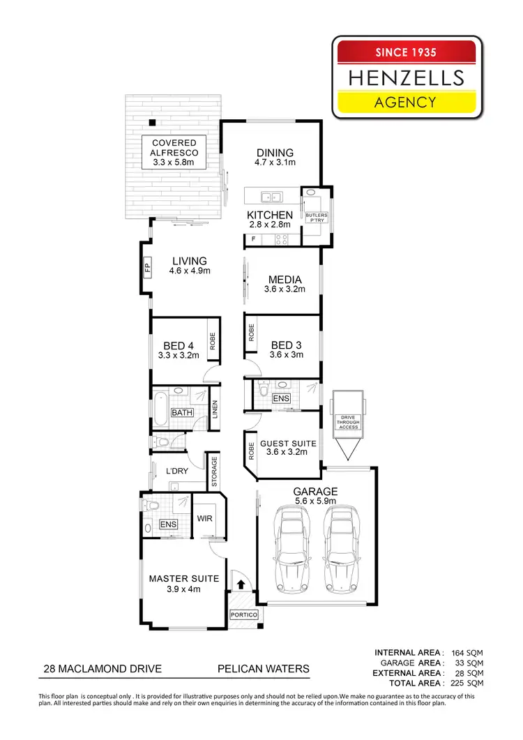 Floorplan of Homely house listing, 28 Maclamond Drive, Pelican Waters QLD 4551