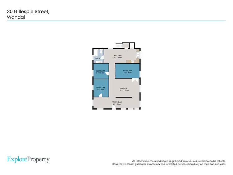 Floorplan of Homely house listing, 30 Gillespie Street, Wandal QLD 4700