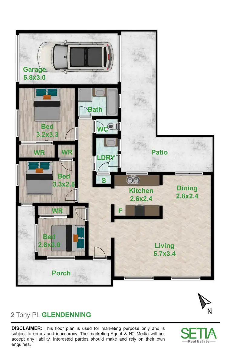 Floorplan of Homely house listing, 2 Tony Place, Glendenning NSW 2761