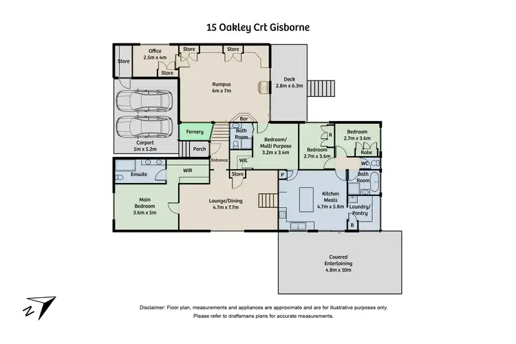 Floorplan of Homely house listing, 15 Oakley Court, Gisborne VIC 3437