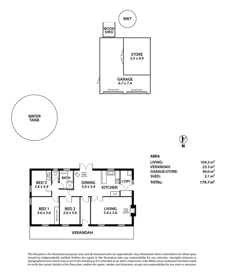 Floorplan of Homely house listing, 3 Davis Road, Macclesfield SA 5153