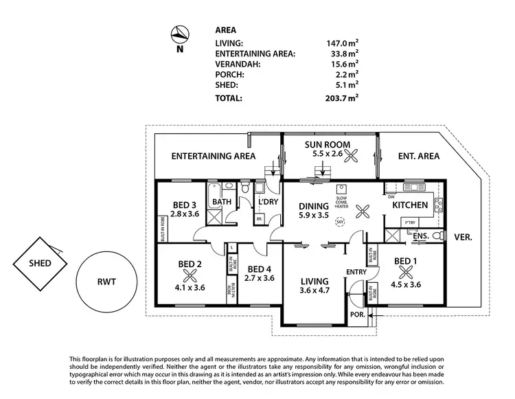 Floorplan of Homely house listing, 1/20 Marianna Street, Echunga SA 5153