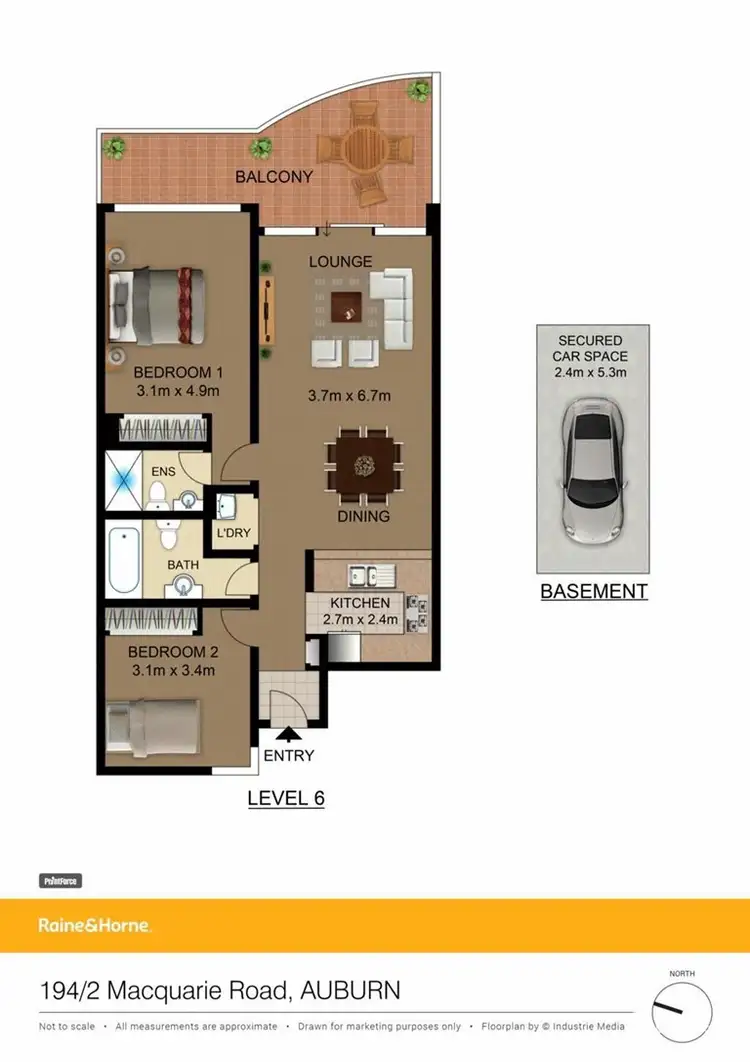 Floorplan of Homely apartment listing, 194/2 Macquarie Road, Auburn NSW 2144