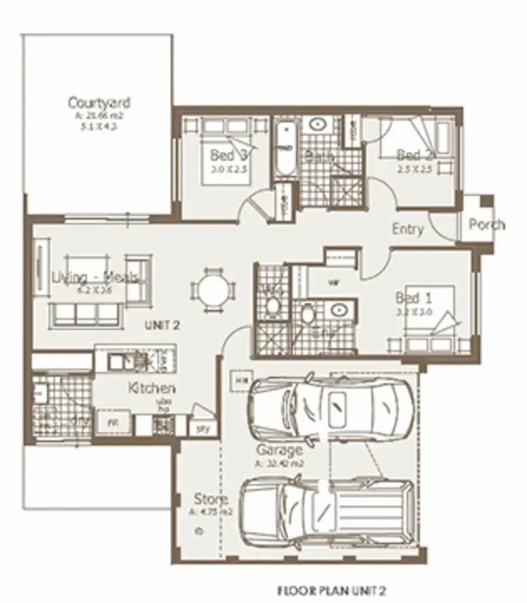 Floorplan of Homely house listing, 12B Chisholm Way, Balga WA 6061