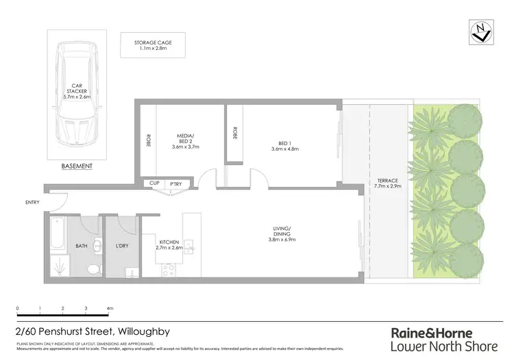 Floorplan of Homely apartment listing, 2/60 Penshurst Street, Willoughby NSW 2068