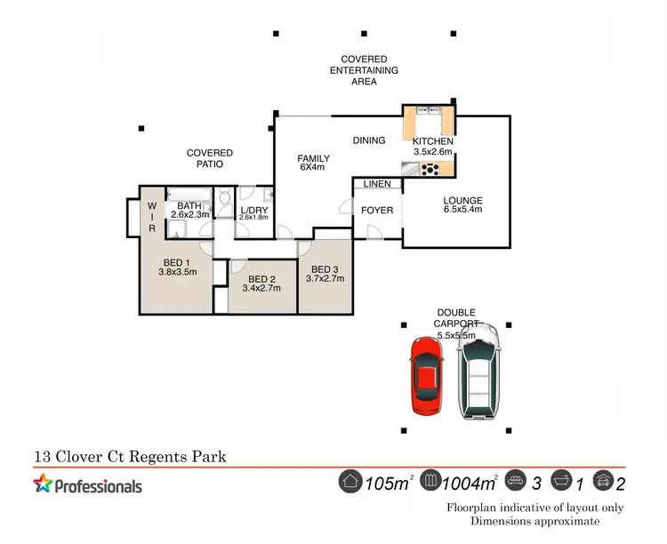 Floorplan of Homely house listing, 13 Clover Court, Regents Park QLD 4118