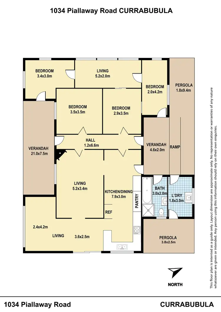 Floorplan of Homely rural property listing, "Cambridge" 1034 Piallaway Road, Currabubula NSW 2342
