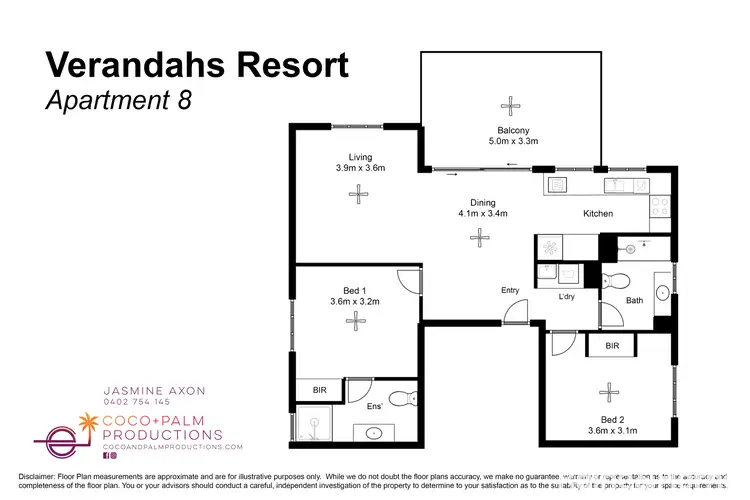 Floorplan of Homely unit listing, 8/7 Davidson Street (VERANDAHS), Port Douglas QLD 4877