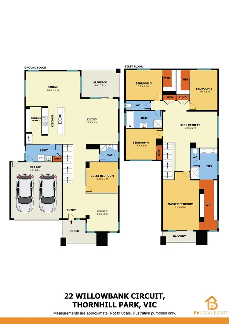 Floorplan of Homely house listing, 22 Willowbank Circuit, Thornhill Park VIC 3335