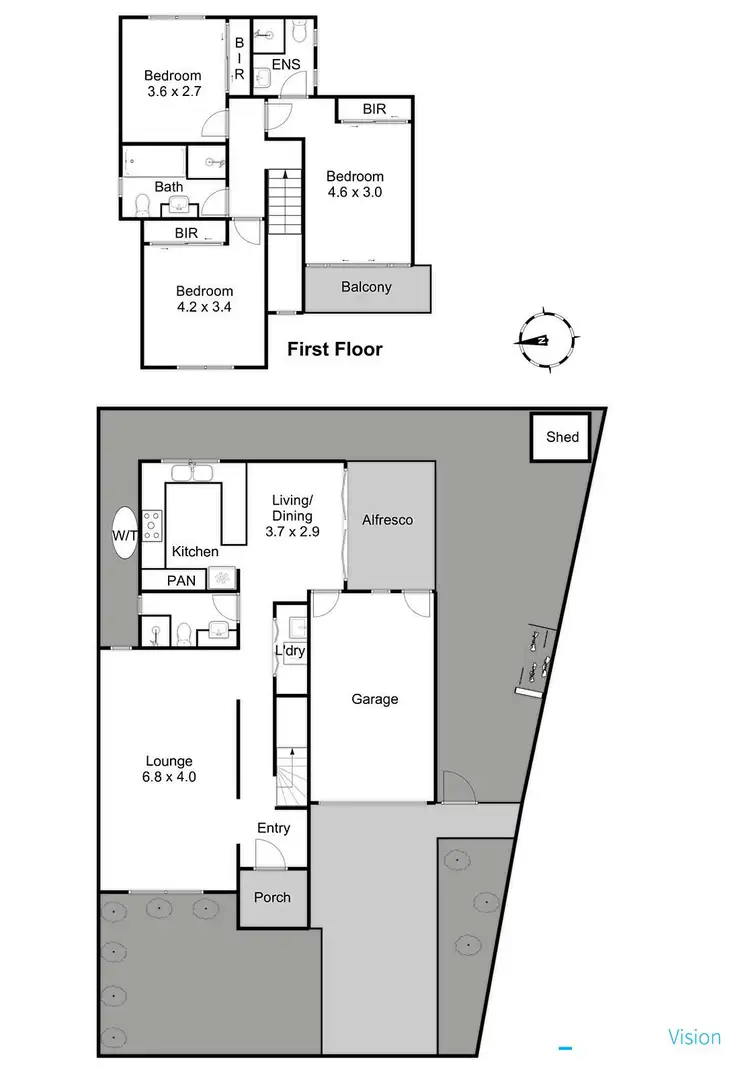 Floorplan of Homely house listing, 76A Quinn Grove, Keilor East VIC 3033