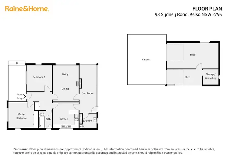 Floorplan of Homely house listing, 98 Sydney Road, Kelso NSW 2795