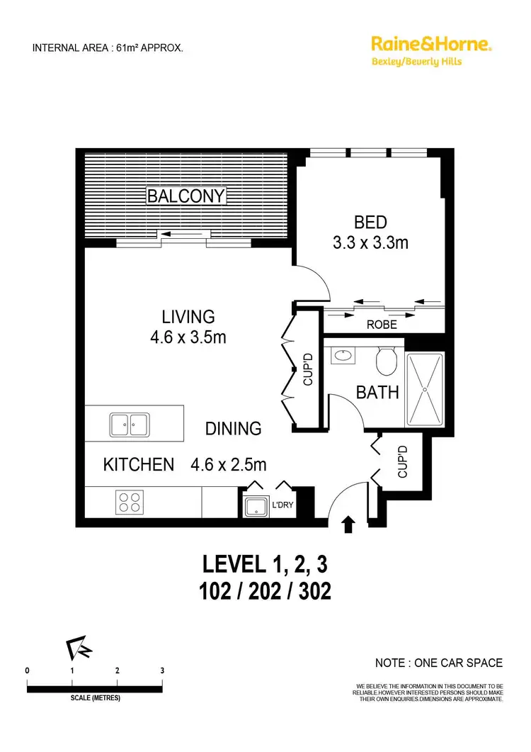 Floorplan of Homely apartment listing, 202/1-3 Harrow Road, Bexley NSW 2207