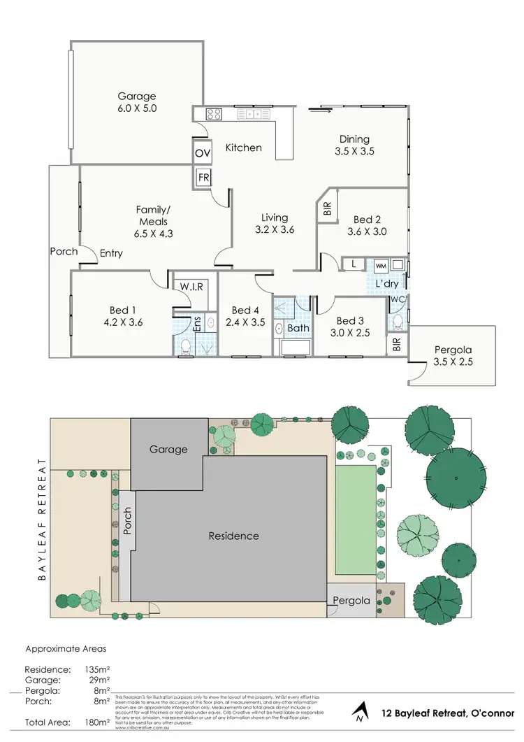 Floorplan of Homely house listing, 12 Bayleaf Retreat, O'connor WA 6163