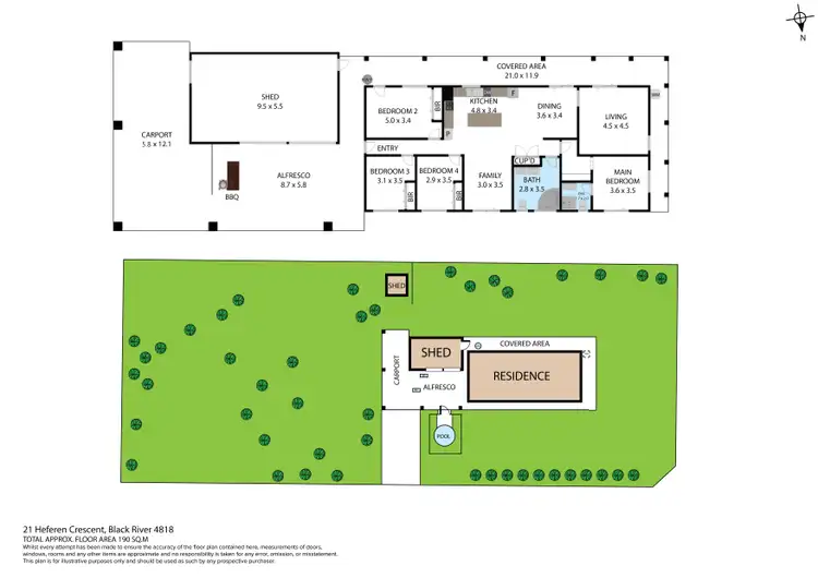 Floorplan of Homely house listing, 21 Heferen Crescent, Black River QLD 4818