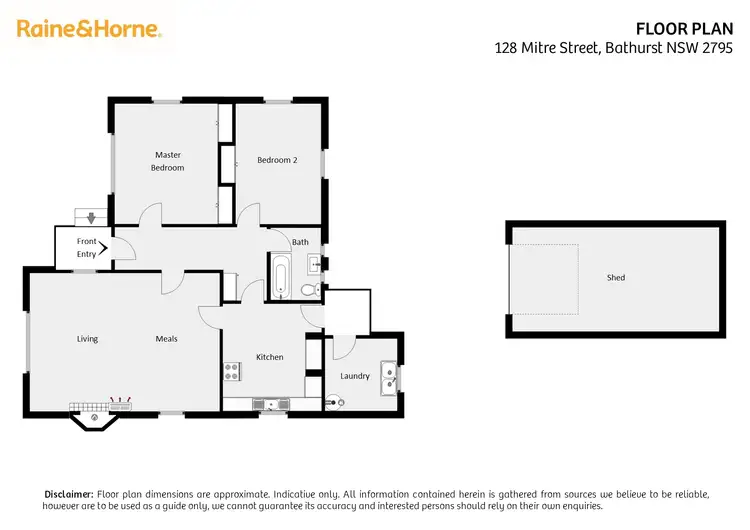 Floorplan of Homely house listing, 128 Mitre Street, Bathurst NSW 2795