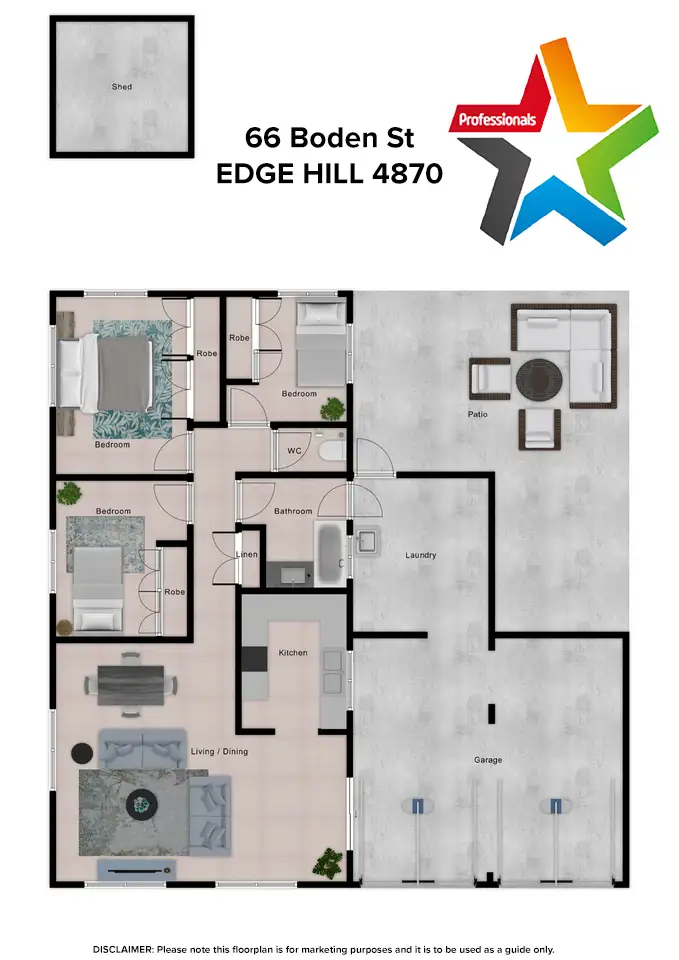 Floorplan of Homely house listing, 66 Boden Street, Edge Hill QLD 4870