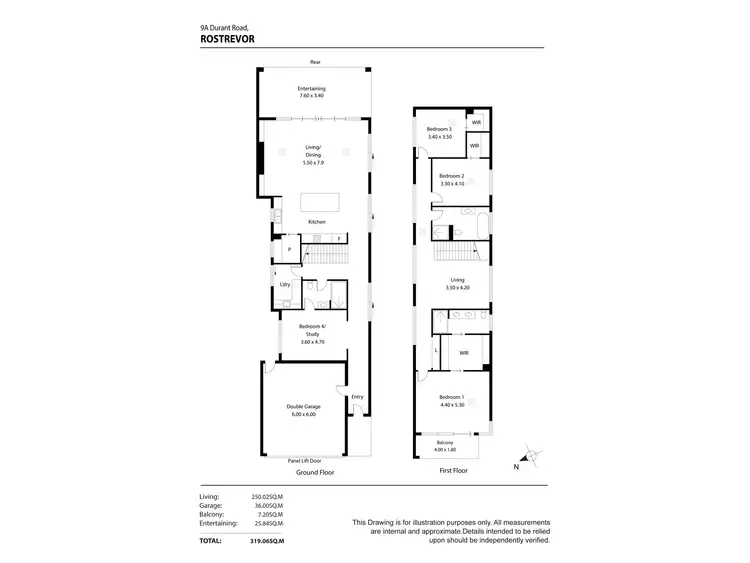 Floorplan of Homely house listing, 9A Durant Avenue, Rostrevor SA 5073
