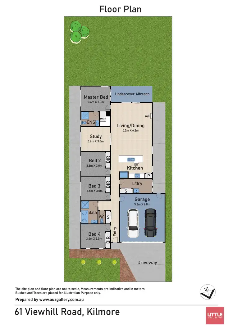 Floorplan of Homely house listing, 61 Viewhill Road, Kilmore VIC 3764