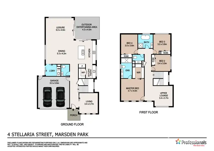 Floorplan of Homely house listing, 4 Stellaria Street, Marsden Park NSW 2765