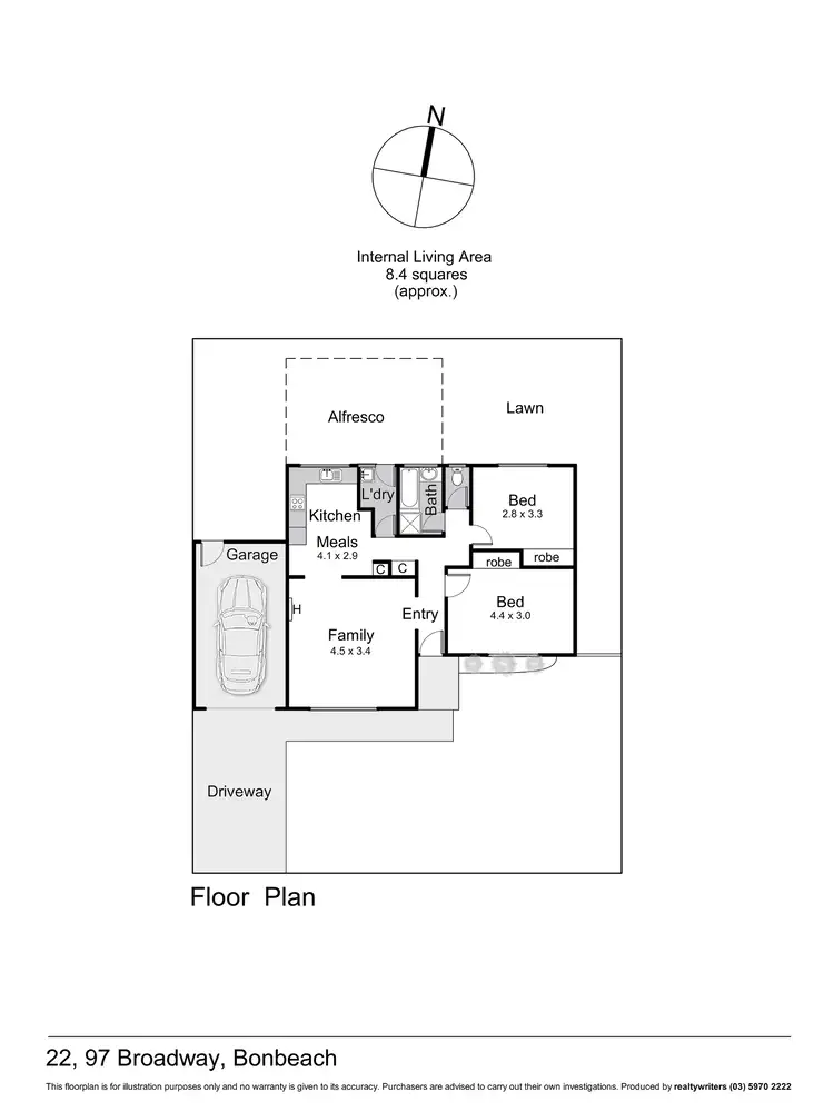 Floorplan of Homely unit listing, 22/97 Broadway, Bonbeach VIC 3196