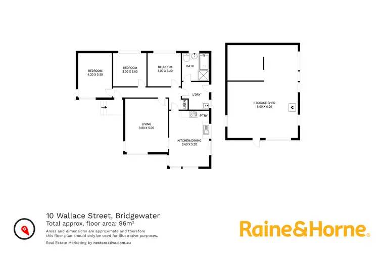 Floorplan of Homely house listing, 10 Wallace Street, Bridgewater TAS 7030