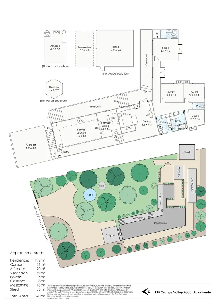 Floorplan of Homely house listing, 135 Orange Valley Road, Kalamunda WA 6076