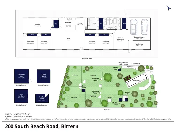 Floorplan of Homely rural property listing, 200 South Beach Road, Bittern VIC 3918