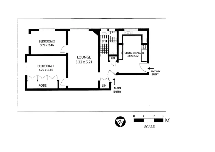 Floorplan of Homely apartment listing, 6/4 McDougall Street, Kirribilli NSW 2061