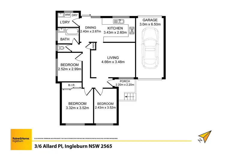 Floorplan of Homely villa listing, 3/6 Allard Place, Ingleburn NSW 2565