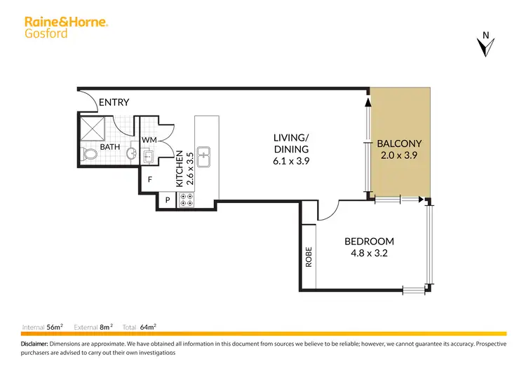 Floorplan of Homely unit listing, 10/72-82 Mann Street, Gosford NSW 2250