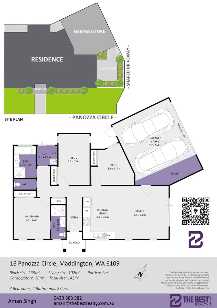 Floorplan of Homely house listing, 16 Panozza Circle, Maddington WA 6109