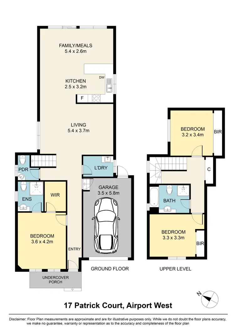 Floorplan of Homely house listing, 17 Patrick Crt, Airport West VIC 3042