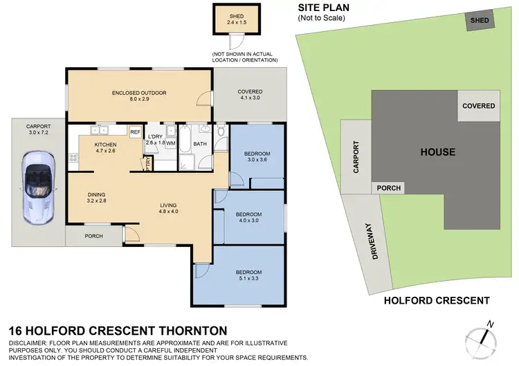 Floorplan of Homely house listing, 16 Holford Crescent, Thornton NSW 2322