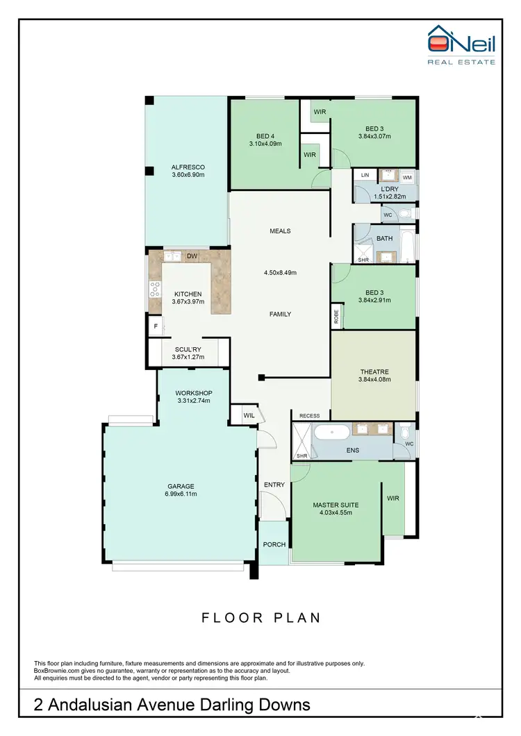 Floorplan of Homely house listing, 2 Andalusian Avenue, Darling Downs WA 6122
