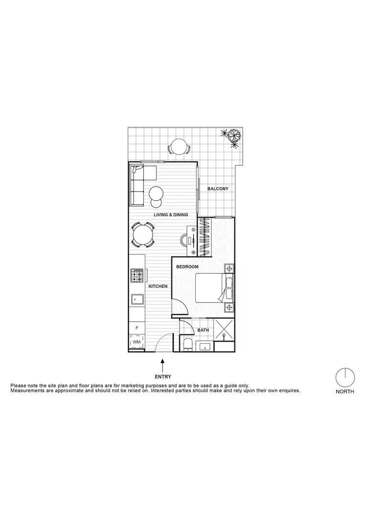 Floorplan of Homely apartment listing, 419/864 Blackburn Road, Clayton VIC 3168