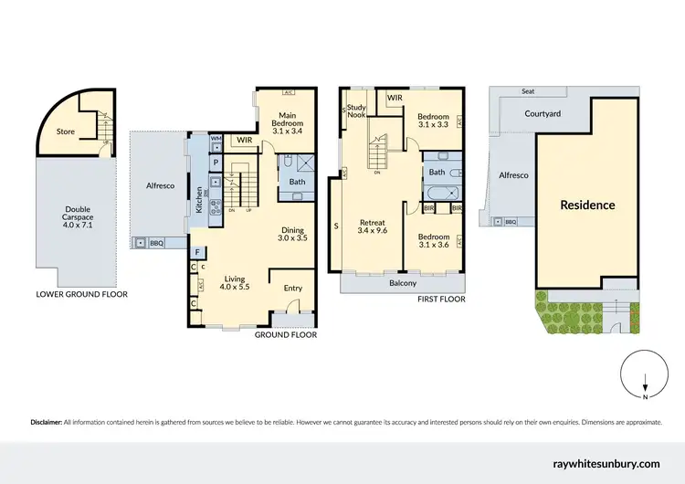 Floorplan of Homely house listing, 151A Park Street, Moonee Ponds VIC 3039