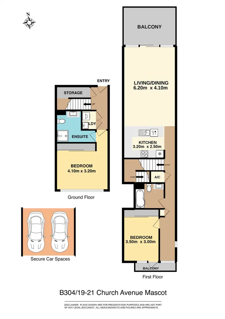 Floorplan of Homely apartment listing, 304/19-21 Church Avenue, Mascot NSW 2020