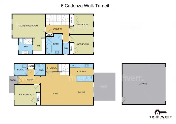 Floorplan of Homely townhouse listing, 6 Cadenza Walk, Tarneit VIC 3029
