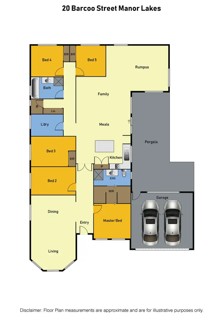 Floorplan of Homely house listing, 20 Barcoo Street, Manor Lakes VIC 3024