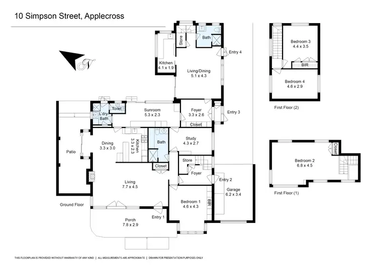 Floorplan of Homely house listing, 10 Simpson Street, Applecross WA 6153