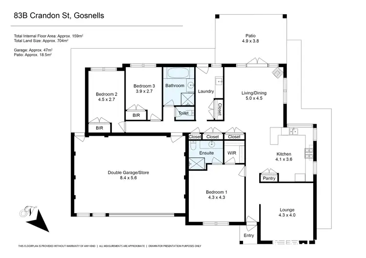 Floorplan of Homely house listing, 83B Crandon Street, Gosnells WA 6110