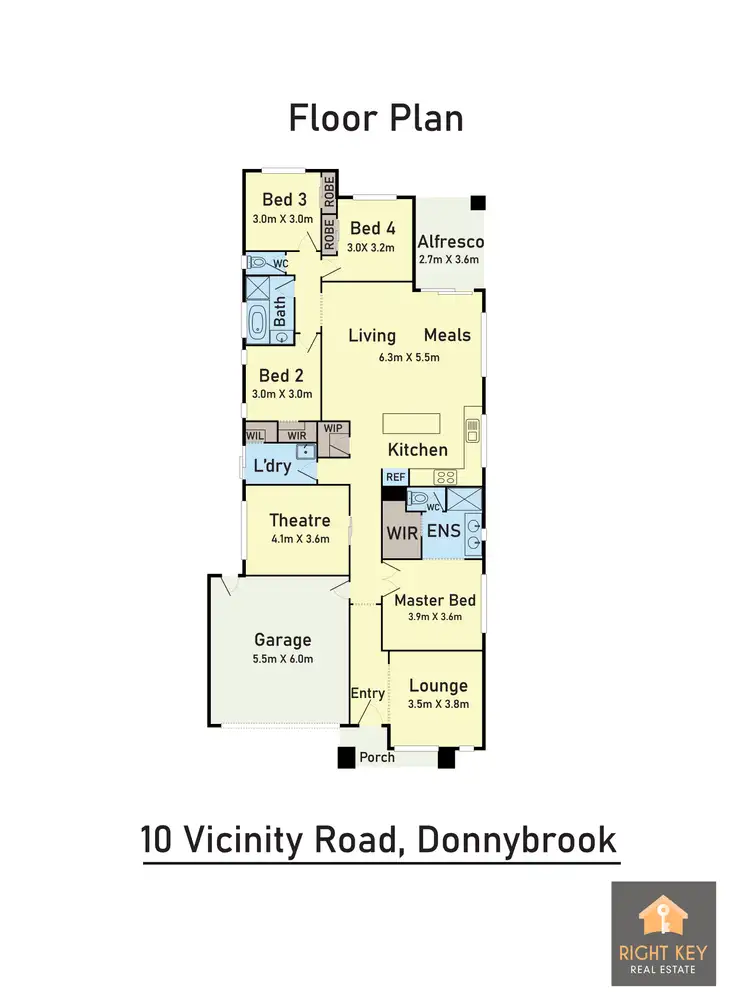 Floorplan of Homely house listing, 10 Vicinity Rd, Donnybrook VIC 3064